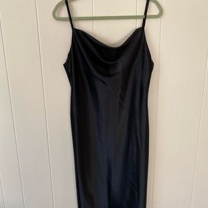 Black Satin Dress